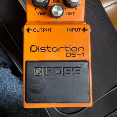 1981 Boss DS-1 "transitional": MIJ, long dash, black screw, black label, Toshiba chip, free CONUS shipping image 1
