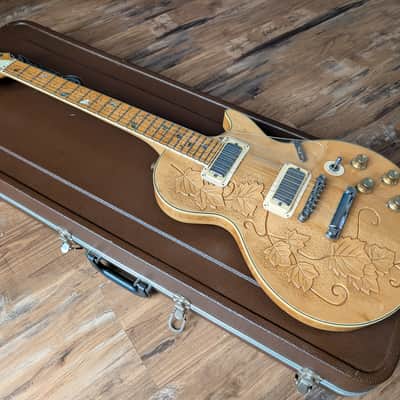 Electra 2258 Tree Of Life Set Neck Electric Guitar ?Prototype? 1970s Natural W/OHSC image 7