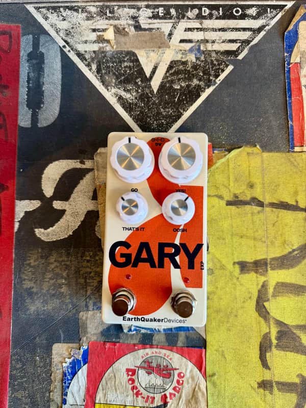 EarthQuaker Devices Gary Modulated Fuzz and Natural Overdrive 2024 - Present - Cream / Orange image 1
