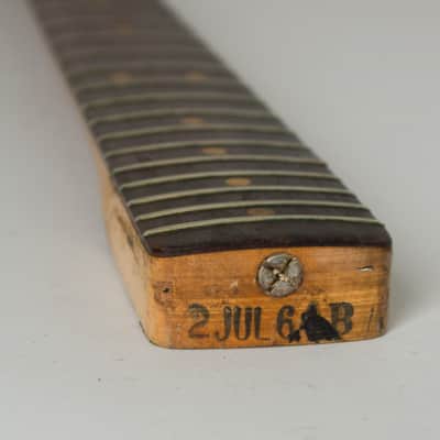 Fender  Stratocaster Owned and extensively used by Elliott Sharp Solid Body Electric Guitar (1964), ser. #L33715, black tolex hard shell case. image 15