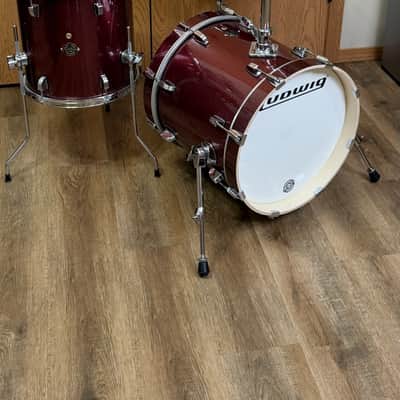 Ludwig Breakbeats by Questlove 10/13/16/5x14" 4pc Shell Pack - Red Sparkle image 9