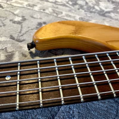 Phantom Mephisto 5 String active left handed lh Bass Open Swampash Ebony birdseye maple headstock lefty - Nature image 11