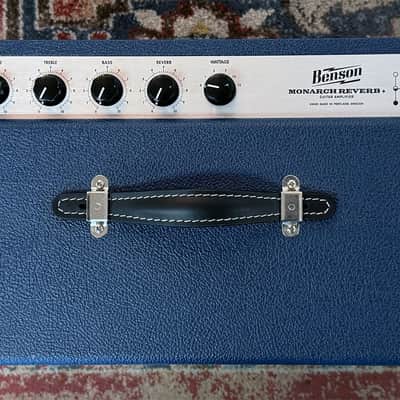 Benson Amps Monarch Reverb Plus 1x12 Combo Amplifier Blue Tolex Wheat Grill image 4