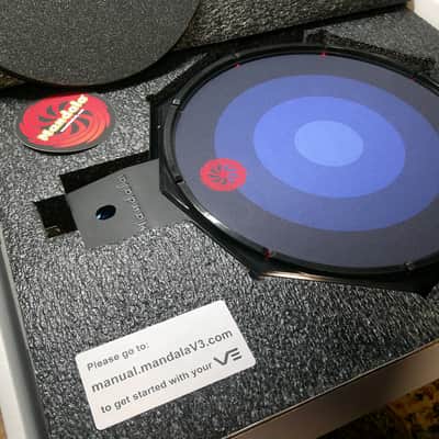 Synesthesia Mandala Drum V3 - USB & 5-PIN MIDI Controller Pad - Black and Blue image 10