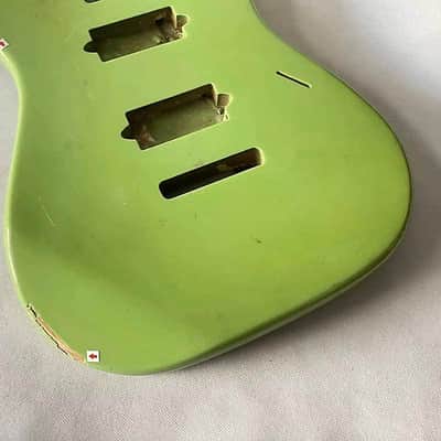 Light Green HH 7 String Guitar Basswood Body image 3