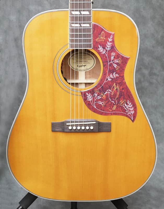 Epiphone Hummingbird Studio Acoustic Guitar Natural Finish - W/Setup & Bag