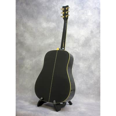 Yamaha DW-8 Dreadnought Acoustic Guitar Black | Reverb