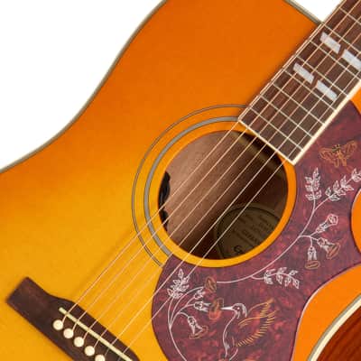 Epiphone Hummingbird Studio Acoustic Electric Guitar - Heritage Cherry Sunburst image 7