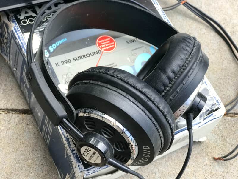 AKG K290 Surround Headphones with cables and switch box image 1