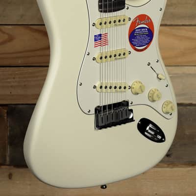 Fender Jeff Beck Stratocaster Electric Guitar Olympic White w/ Case "Mint Condition" image 2