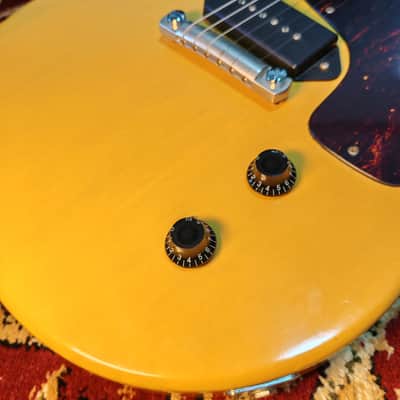 1989 Orville by Gibson Les Paul Junior JR 58 TV Double Cut (LPJ-D) – TV Yellow – Japan MIJ image 6