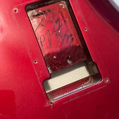 1984 Kramer USA Pacer Deluxe C Series Plate Candy Apple Red Guitar Body Floyd Ready image 16