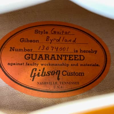 Gibson Byrdland 2014 Vintage Sunburst Custom Shop image 24