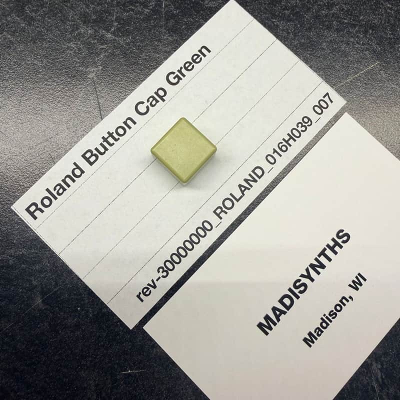 ORIGINAL Roland Green Button Cap (016H039) for Juno-60, JSQ-60, MSQ-100, EP-6060, EP-11, etc image 1
