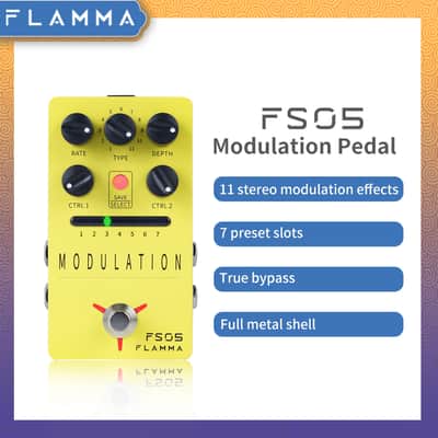 FLAMMA FS05 Modulation Pedal Stereo Digital Guitar Pedal with 11 Modulation Ring/Rotary/Liquid,price include the import duty to US buyer image 6