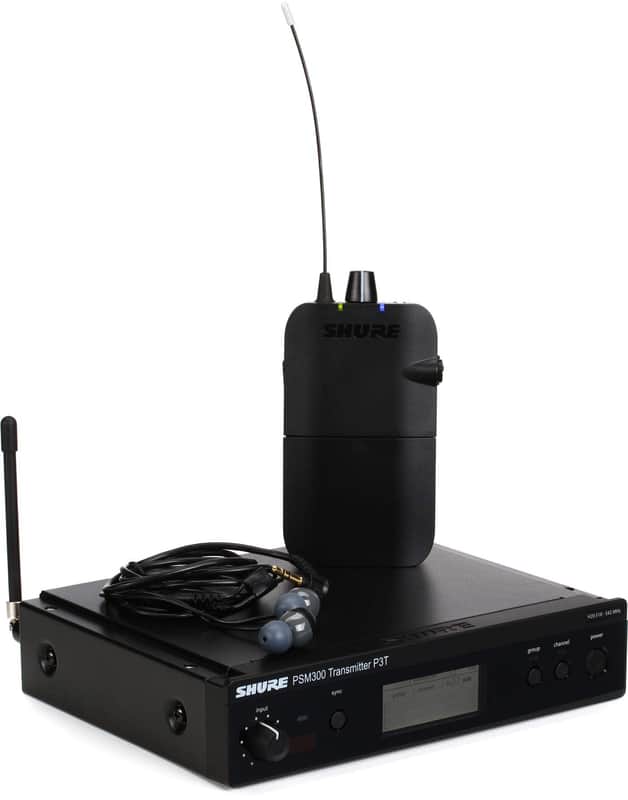 Shure P3TR112GR PSM 300 Wireless In-Ear Monitoring System with SE112-GR, H20 image 1