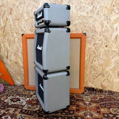 Vintage 1987 Marshall 25/50 Silver Jubilee Mini Amplifier Guitar Stack *1980s* image 7