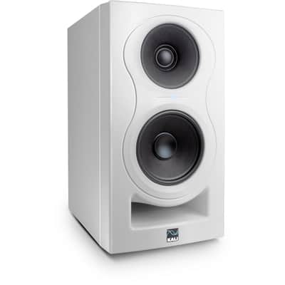 KALI AUDIO IN-5 5" Powered 3-way Studio Monitor - 160W Speaker System with Boundary Compensation EQ Settings - For Mixing, Recording, Audio Production - XLR, TRS, RCA Inputs - Single, White image 2