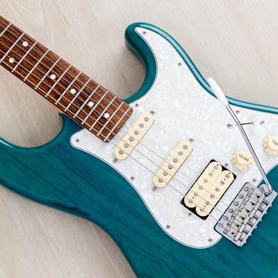2012 Fender '62 Stratocaster ST62/ASH/MH Transparent Blue + Headstock SSH Near-Mint, Japan MIJ image 7