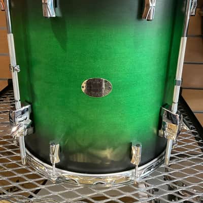 Noble&Cooley CD Maple 5Pc Drum Set 2025 - GREEN STAIN BLACK BURST image 6