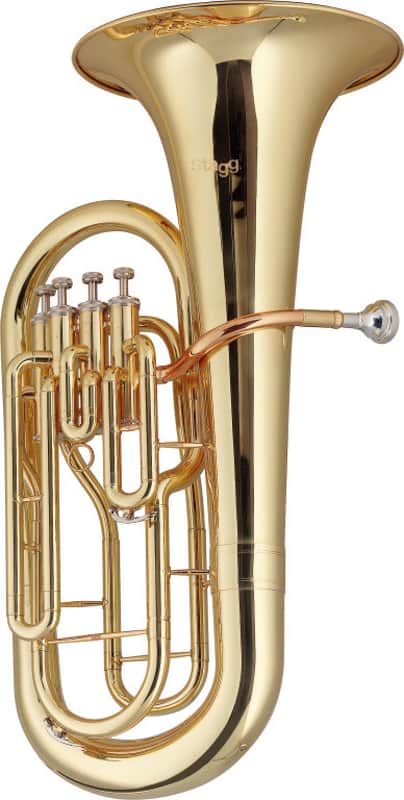 Stagg Bb Euphonium with 4 Stainless Steel Piston Valves and ABS Case - Perfect for Beginners 2 Year Warranty image 1
