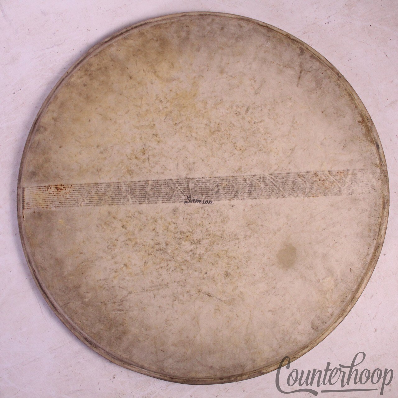 Ludwig/Samson Snare/Tom 14" Calf Skin Drum Resonant Head Vintage 30s Maple Hoop — main photograph