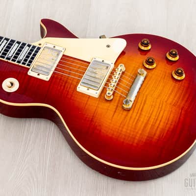 1985 Greco Mint Collection EG59-240 Burst Standard Carved Top w/ Dry Humbuckers & Case, Japan Fujigen image 9
