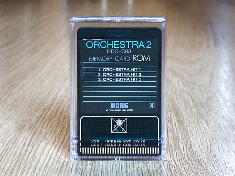 Korg DDD-1 / DRM-1 / DDD-5 ROM card | DDC-C03 Orchestra 2 / Orchestral Hits image 1