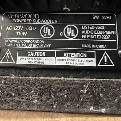 Kenwood SW-22HT Powered Subwoofer image 3