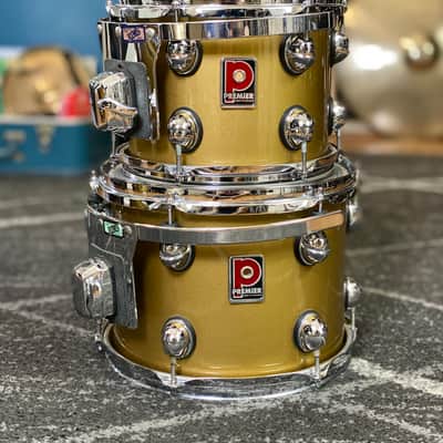 Premier Genista 10/12/14/22 Drum Kit Gold Lacquer - 1998 image 11