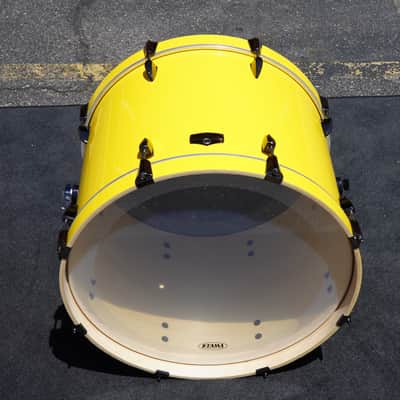 Tama Imperialstar 22" No Mount Bass Drum - Electric Yellow w/ Black Nickel Hardware | 16x22" image 3