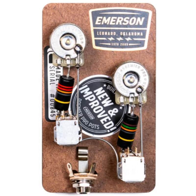 Emerson Custom Les Paul Prewired Kit - Premier Pro Push / Pull Long Shaft 500k Pots image 1