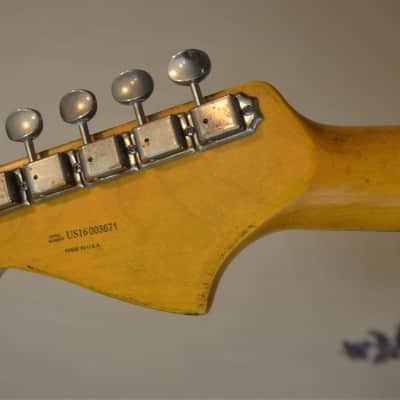 American Fender Jazzmaster Limited Edition Custom Heavy Relic Nitro Purple Sparkle image 14