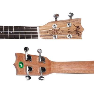 Kremona Flight Series DUS-320 Soprano Size Zebrawood and Spruce Ukulele w/Bag image 4
