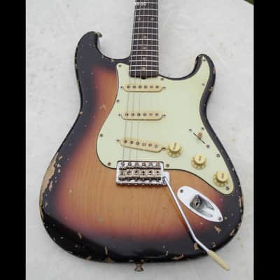 Bravewood Stratocaster 2010 Faded sunburst image 1