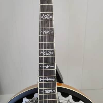 Washburn B10-A - Americana Series 5 String Resonator Banjo w/ Floral-Style Inlays - B-10A image 3