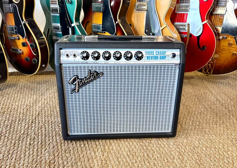 Fender '68 Custom Vibro Champ Reverb Silverface Reissue image 1