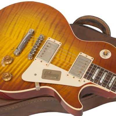 Gibson CUSTOM SHOP M2M LES PAUL STANDARD 1959 2H HT RW #R961618 - AGED SUNRISE TEABURST image 2