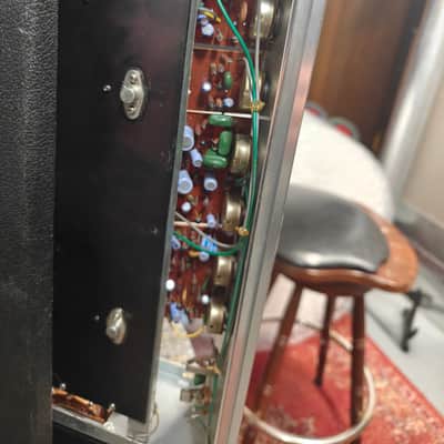 Univox Lafayette Guitar Amp Head 1960s - Silver image 13