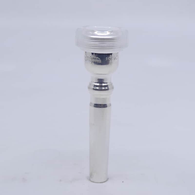 ACB 10.5C Trumpet Mouthpiece with a Clear Acrylic Rim - Silver/Acrylic image 1