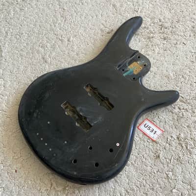 Black Electric Bass DIY Project Basswood Body image 7