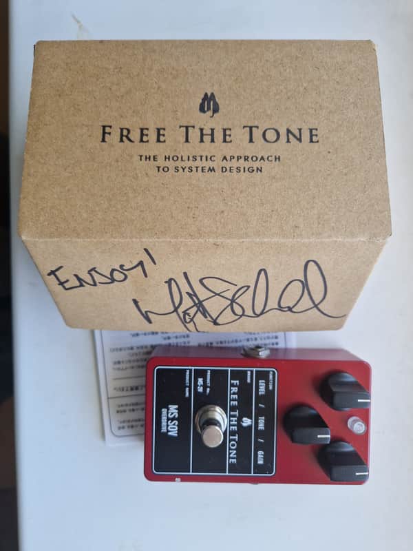 Free The Tone MS-2V Overdrive with Matt Schofield signed box imagen 1