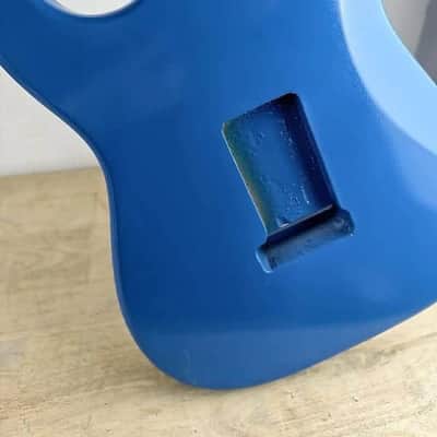 Blue Stratocaster Strat Style Guitar Poplar Wood Body image 3