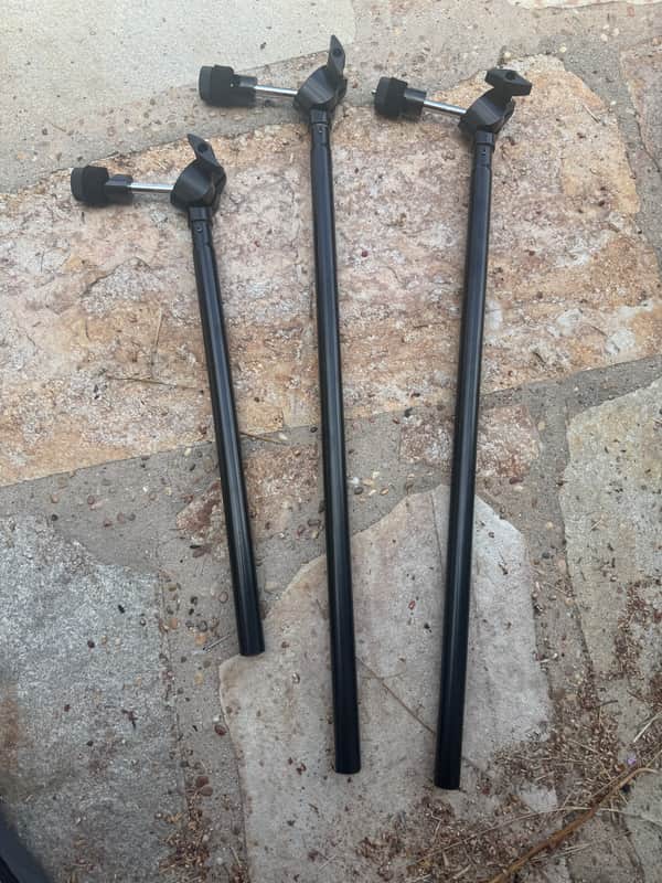 Roland MDS TD-17 Black Cymbal Straight Cymbal Arms - THREE PACK image 1