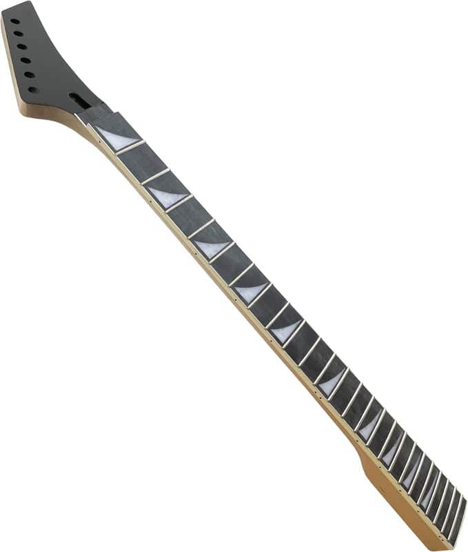 Jackson style Guitarr Neck Maple Rosewood Fretboard 24 fret 25.5 inch Shark fin Inlay Locking Nut 42mm DIY Bolt on heel image 1