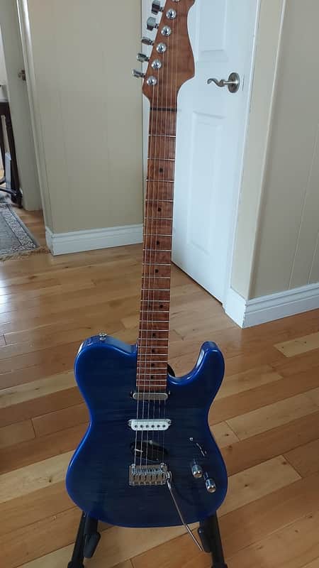 Warmoth Telecaster/Stratocaster Hybrid 2019 Blue image 1