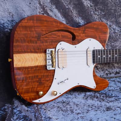 GB Liuteria Traditional Tele semi hollow kiaat image 11