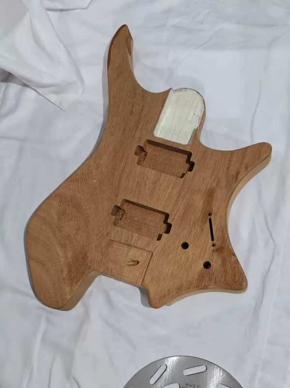 Mahogany Headless Guitar Body image 1
