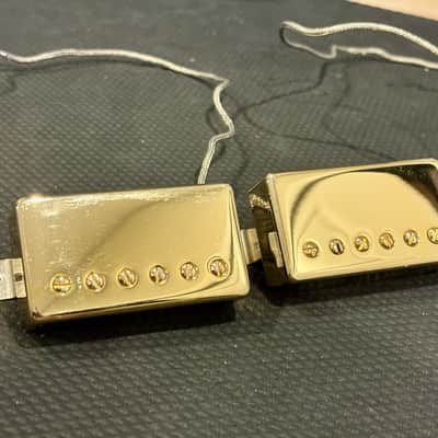 Gibson Custombucker Pickup Set (Gold, Matched) image 5