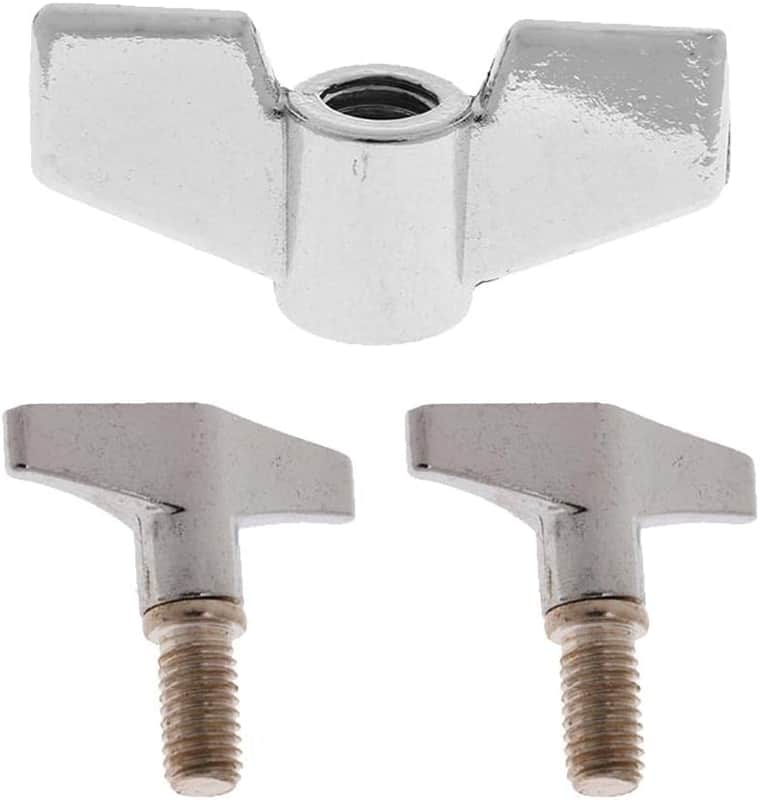 Drum Cymbal Stand Wing Nuts with Hand Knob Screw Replacement,3Pcs Cymbal Kit,Cymbal Replacement Accessories for Drummer image 1
